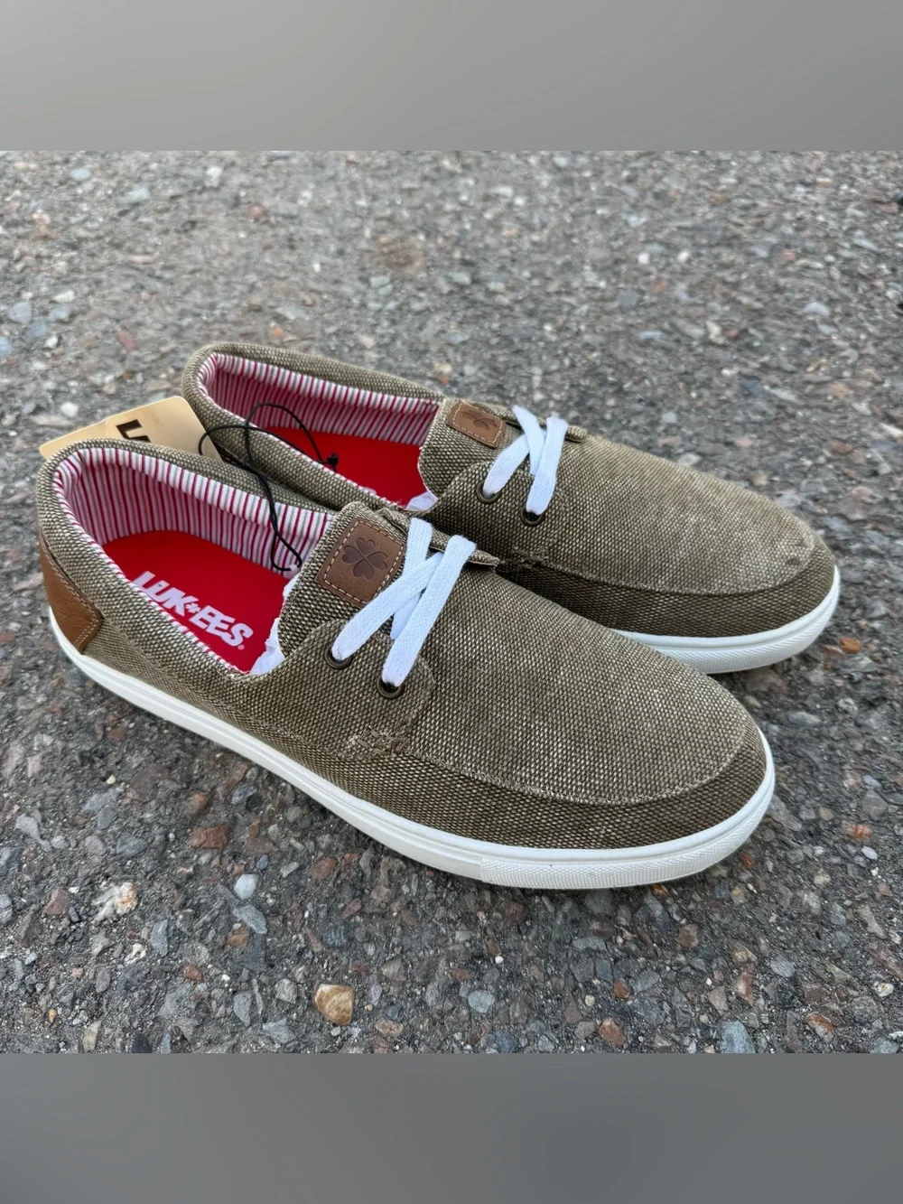 NEW LUKEES by MUK LUKS Cruise Voyage Slip On Sneaker Shoes Men’s 9.5 Brown NWT